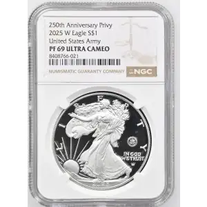 2025 W United States Army 250th Anniversary Privy ULTRA CAMEO (2)