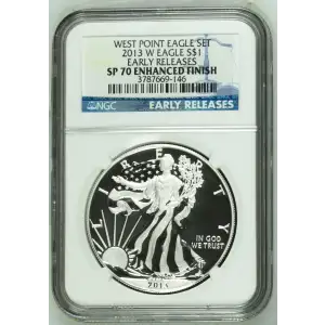 2013 W WEST POINT EAGLE SET EARLY RELEASES OFFICIAL US MINT SET ENHANCED FINISH (2)