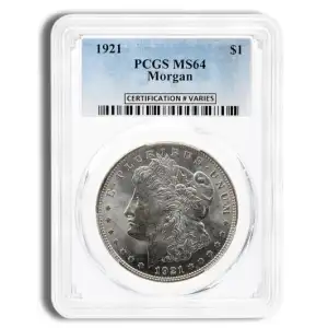 Morgan Dollar (1921) - PCGS - MS64 (4)