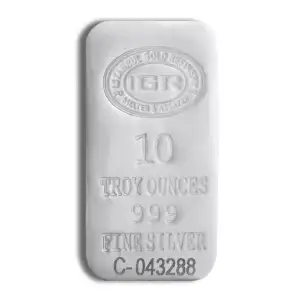10 oz Silver Bar - IGR Metals
