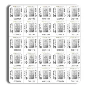 1g x 25 PAMP Platinum Multigram