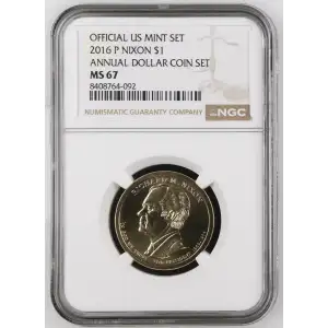 2016 P ANNUAL DOLLAR COIN SET OFFICIAL US MINT SET (2)