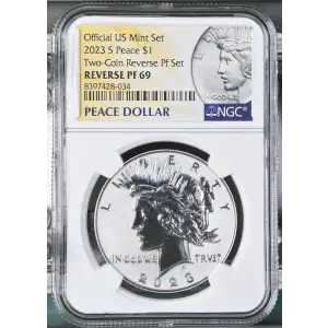 2023 S Two-Coin Reverse Pf Set Official US Mint Set (2)