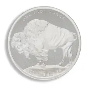 1 oz Silver Round - Buffalo Design .999 - Frontier Mint (New) (2)