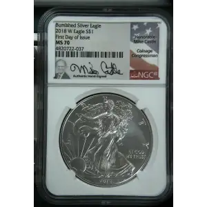 2018 W Burnished Silver Eagle First Day of Issue (2)