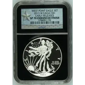 2013 W WEST POINT EAGLE SET EARLY RELEASES OFFICIAL US MINT SET ENHANCED FINISH (2)