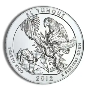 2012-P 5 oz ATB El Yunque Silver Coin - Burnished (Cap Only) (2)
