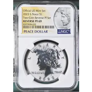 2023 S Two-Coin Reverse Pf Set Official US Mint Set (2)
