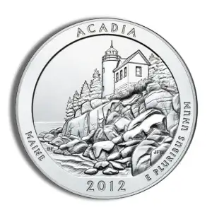 2012-P 5 oz ATB Acadia Silver Coin - Burnished (Cap Only)