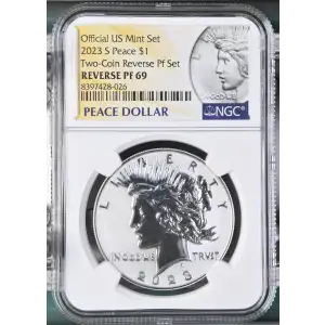 2023 S Two-Coin Reverse Pf Set Official US Mint Set (2)