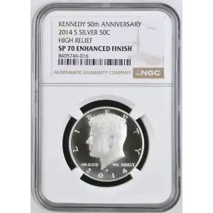 2014 S HIGH RELIEF KENNEDY 50th ANNIVERSARY ENHANCED FINISH (2)