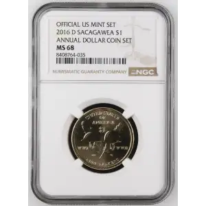 2016 D ANNUAL DOLLAR COIN SET OFFICIAL US MINT SET (2)