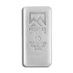 10 oz Silver Bar - Frontier Mint (Frosted)