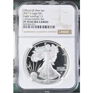 2021 S Eagle Landing T-2 Limited Edition Set Official US Mint Set ULTRA CAMEO (2)