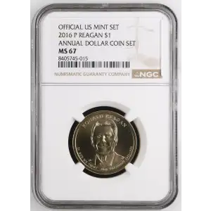 2016 P ANNUAL DOLLAR COIN SET OFFICIAL US MINT SET (2)