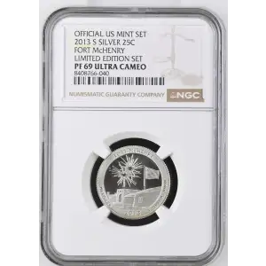 2013 S FORT McHENRY LIMITED EDITION SET OFFICIAL US MINT SET ULTRA CAMEO (2)