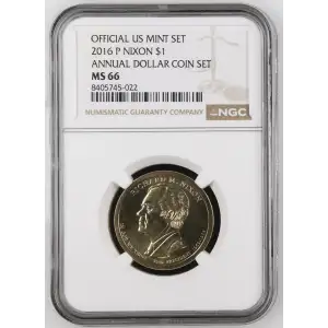 2016 P ANNUAL DOLLAR COIN SET OFFICIAL US MINT SET (2)