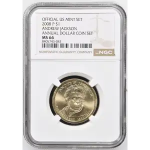 2008 ANDREW JACKSON ANNUAL DOLLAR COIN SET OFFICIAL US MINT SET (2)