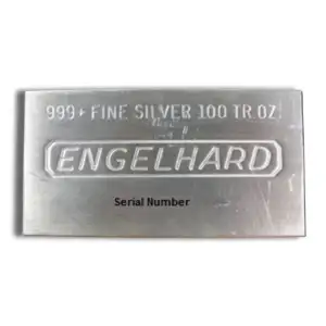 100oz Engelhard Silver Bar