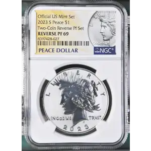 2023 S Two-Coin Reverse Pf Set Official US Mint Set (2)