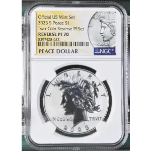 2023 S Two-Coin Reverse Pf Set Official US Mint Set (2)