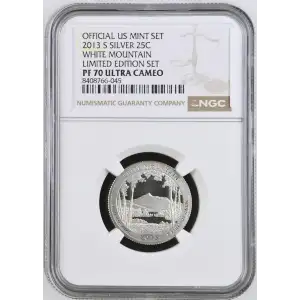 2013 S WHITE MOUNTAIN LIMITED EDITION SET OFFICIAL US MINT SET ULTRA CAMEO (2)