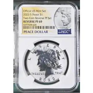 2023 S Two-Coin Reverse Pf Set Official US Mint Set (2)