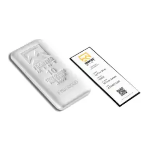 10 oz Silver Bar - Frontier Mint (Frosted)