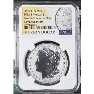 2023 S Two-Coin Reverse Pf Set Official US Mint Set (2)