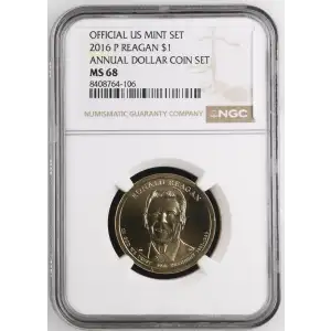 2016 P ANNUAL DOLLAR COIN SET OFFICIAL US MINT SET (2)