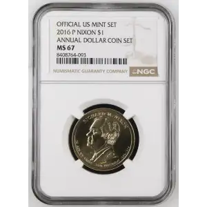 2016 P ANNUAL DOLLAR COIN SET OFFICIAL US MINT SET (2)