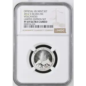 2012 S VOLCANOES LIMITED EDITION SET OFFICIAL US MINT SET ULTRA CAMEO (2)