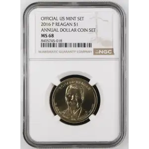 2016 P ANNUAL DOLLAR COIN SET OFFICIAL US MINT SET (2)