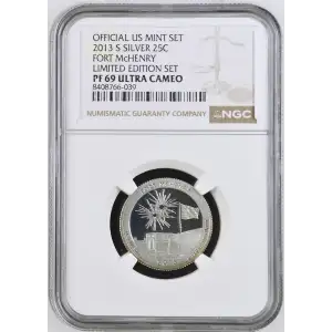 2013 S FORT McHENRY LIMITED EDITION SET OFFICIAL US MINT SET ULTRA CAMEO (2)