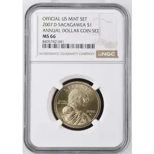 2007 D ANNUAL DOLLAR COIN SET OFFICIAL US MINT SET (2)