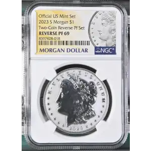 2023 S Two-Coin Reverse Pf Set Official US Mint Set (2)
