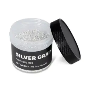 10 oz Jar Silver Grain / Shot (.9999)