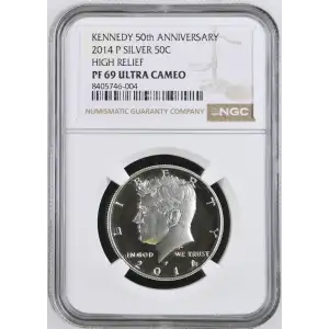 2014 P HIGH RELIEF KENNEDY 50th ANNIVERSARY ULTRA CAMEO (2)