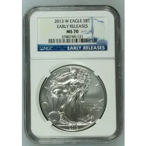 2013 W BURNISHED SILVER EAGLE EARLY RELEASES (2)