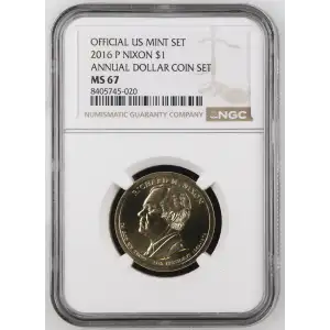 2016 P ANNUAL DOLLAR COIN SET OFFICIAL US MINT SET (2)