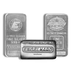 10 oz Silver Bar - Engelhard (Design Varies) (4)