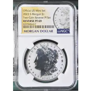 2023 S Two-Coin Reverse Pf Set Official US Mint Set (2)