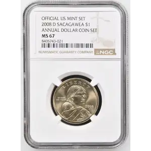 2008 D ANNUAL DOLLAR COIN SET OFFICIAL US MINT SET (2)