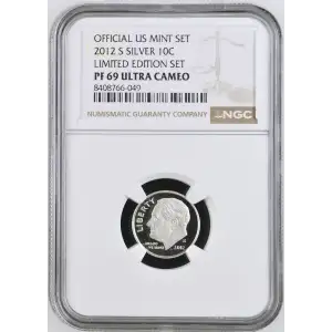 2012 S LIMITED EDITION SET OFFICIAL US MINT SET ULTRA CAMEO (2)
