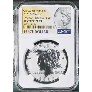 2023 S Two-Coin Reverse Pf Set Official US Mint Set (2)
