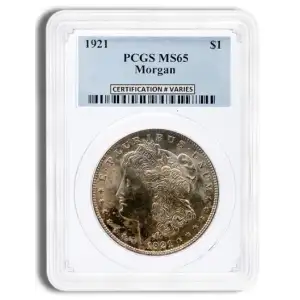Morgan Dollar (1921) - PCGS - MS65 (3)
