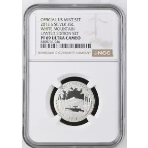 2013 S WHITE MOUNTAIN LIMITED EDITION SET OFFICIAL US MINT SET ULTRA CAMEO (2)