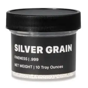 10 oz Jar Silver Grain / Shot (.9999)