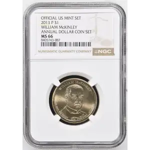 2013 WILLIAM McKINLEY ANNUAL DOLLAR COIN SET OFFICIAL US MINT SET (2)