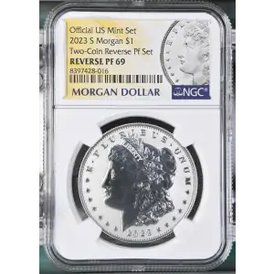 2023 S Two-Coin Reverse Pf Set Official US Mint Set (2)